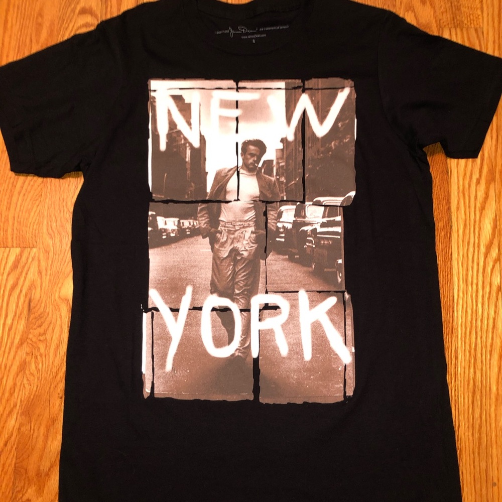 JAMES DEAN—NEW Short sleeve T-shirt, Mens/Unisex Size SMALL, Black